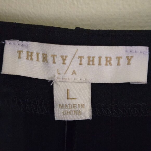 Thirty Thirty LA NWT Black Organza Ruffled Sleeve Bodycon Mini Dress Size L - Picture 5 of 6